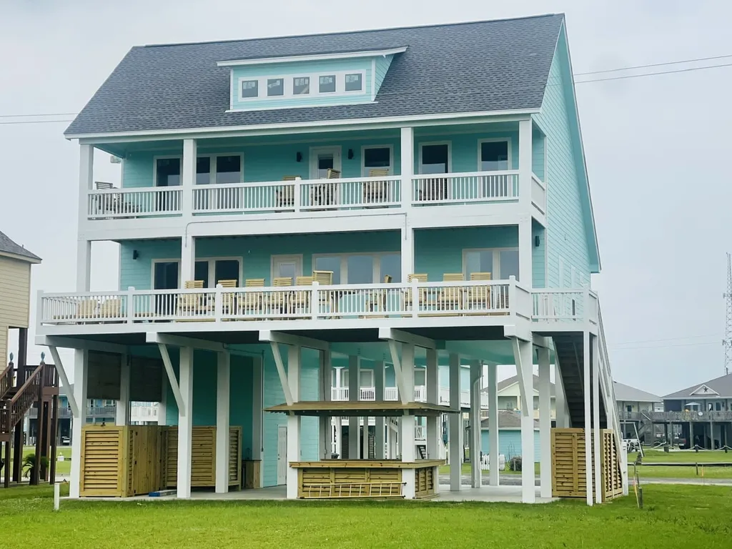 On Deck Crystal Beach Home