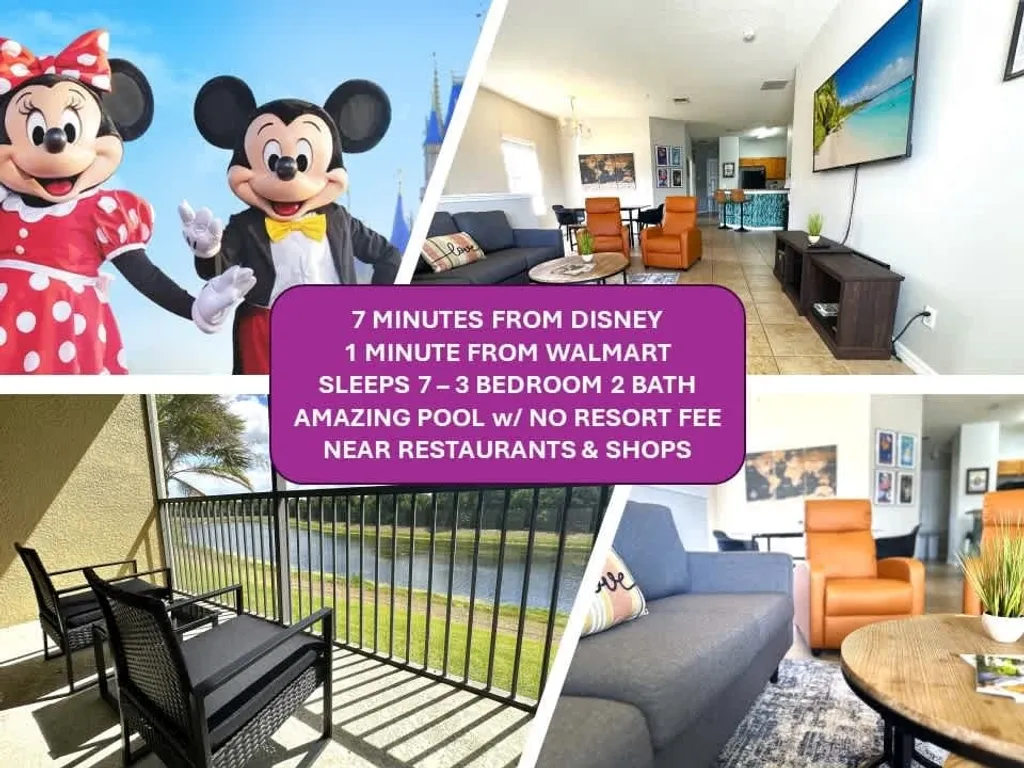 Very Near Disney 3 Bd Condo Walmart 1 min away